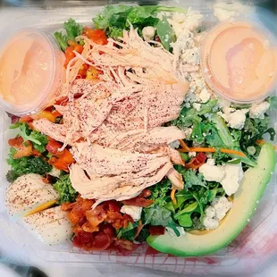 Cobb Salad - really good healthy and big salads. I appreciate this so much.