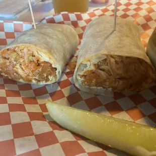 Buffalo chicken wrap; no tomatoes
