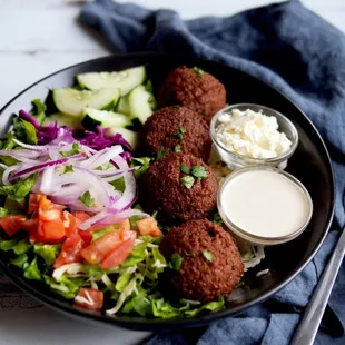 a plate of food on a table