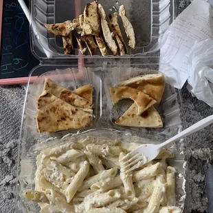 Large alfredo, where is the rest of my food! $15