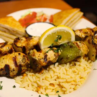 Chicken Souvlaki Platter