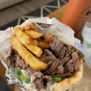 Beef &amp; Lamb Yeero Pita