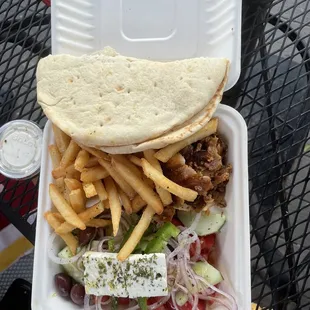 Chicken Souvlaki Plate