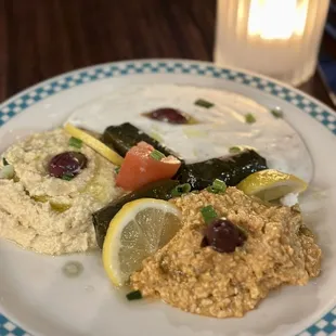 a plate of food on a table