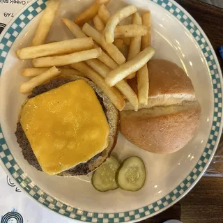Kid's Burger and French Fries