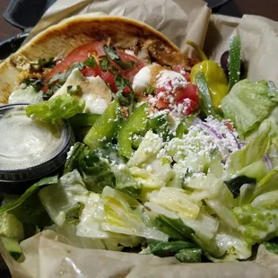 Caprese Pita &amp; Greek Salad Combo