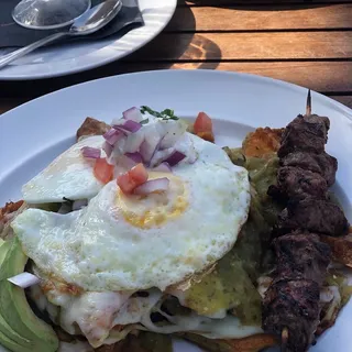 Greek Steak Chilaquiles