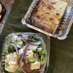 Homemade Mousaka Platter