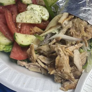 Chicken Gyro Platter w/ salad