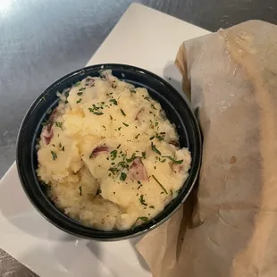 Garlic mashed potatoes