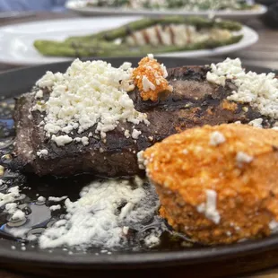 Fiery Feta Flank Steak**