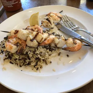 Seafood Souvlaki