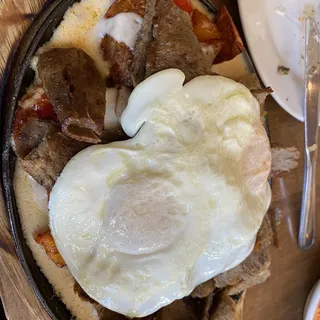 Opa Gyro Hash and Eggs