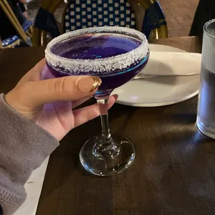 Butterfly tea martini