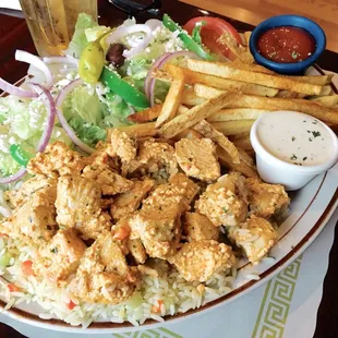 Spicy Feta Chicken Platter