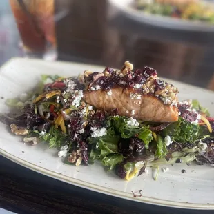 Candied salmon salad the best ever salad.