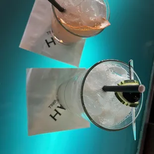 Those two drinks were very refreshing