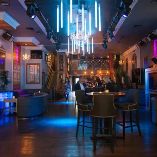 the interior of the club
