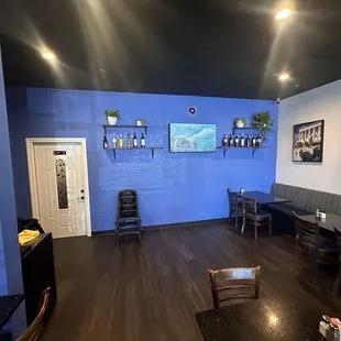 New dining room area