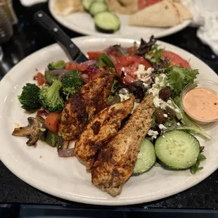 Spicy Chicken Souvlaki Kabob