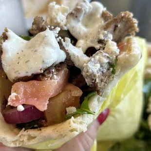 My delicious Gyro and Feta Sandwich