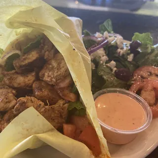 Spicy Grilled Chicken Wrap