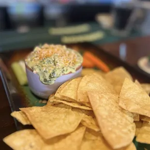 Crab spinach dip