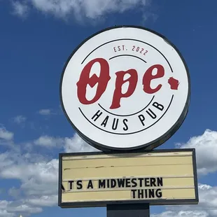 Ope sign
