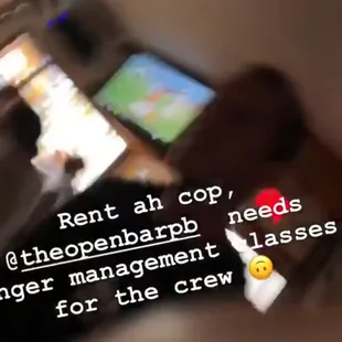 Why you slap phone rent a cop?
