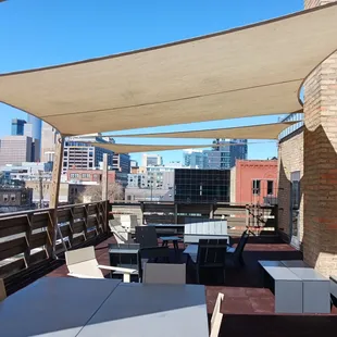 The Open Book 3rd floor patio is a great spot to enjoy the city.