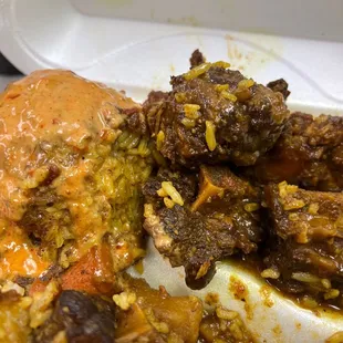 a plate of food on a table