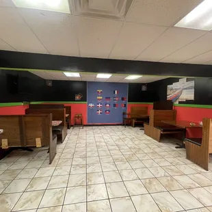 Seating area inside