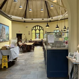 the interior of a church