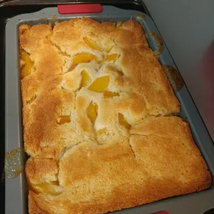 Peach cobbler