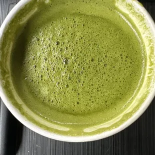 Matcha green tea, poor presentation and flavor compared to another local coffee shop that I frequent.