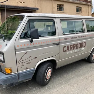 Classic van with an epic phrase!