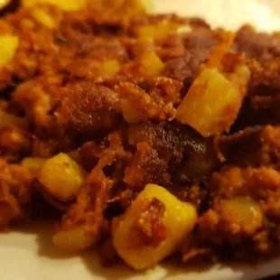 The corn beef has looks old and horrible