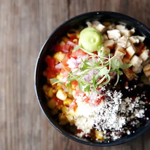 Mexi-Cali Lunch Customiza-Bowl (Available Vegetarian or w/Chicken, Salmon or Steak)