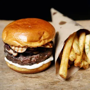 Dream Big Champion Burger (Available w/salad or fries)