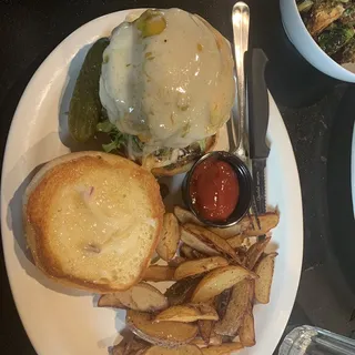 2 Cheese Avocado Burger Lunch