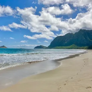 The local beach