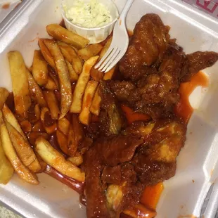 5 wings combo (they gave me two extra)!!