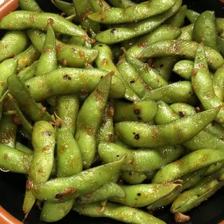 Spicy Garlic Edamame