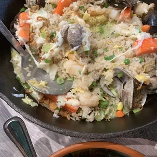 Cast Iron Seafood Fried Rice