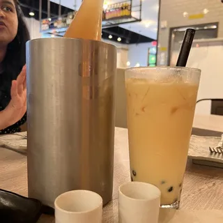 Ombre Mango Boba Latte