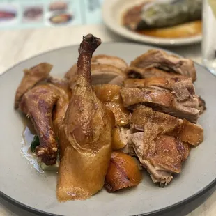 Half roasted duck