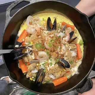 Cast Iron Seafood Fried Rice