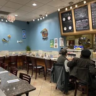 customers sitting at the counter