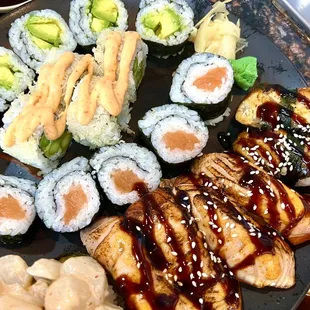 sashimi, food, sushi, sushi and sashimi