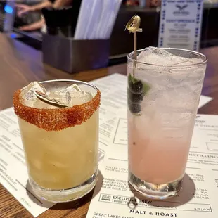 Clasico Margarita and Basil &amp; Blue
